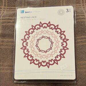 NEW QuickKutz Nesting Lace Cutting Dies Set of 3 Lifestyle Crafts